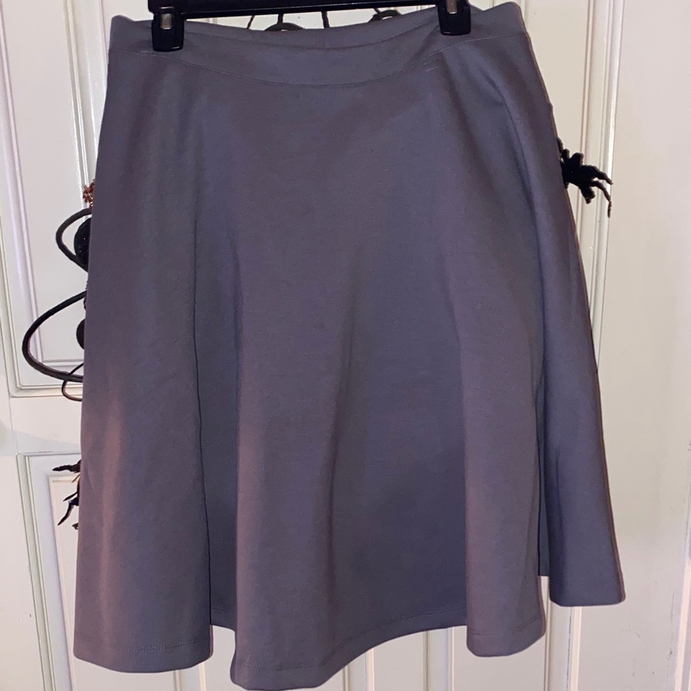 Chic Gray A-Line Women's Skirt